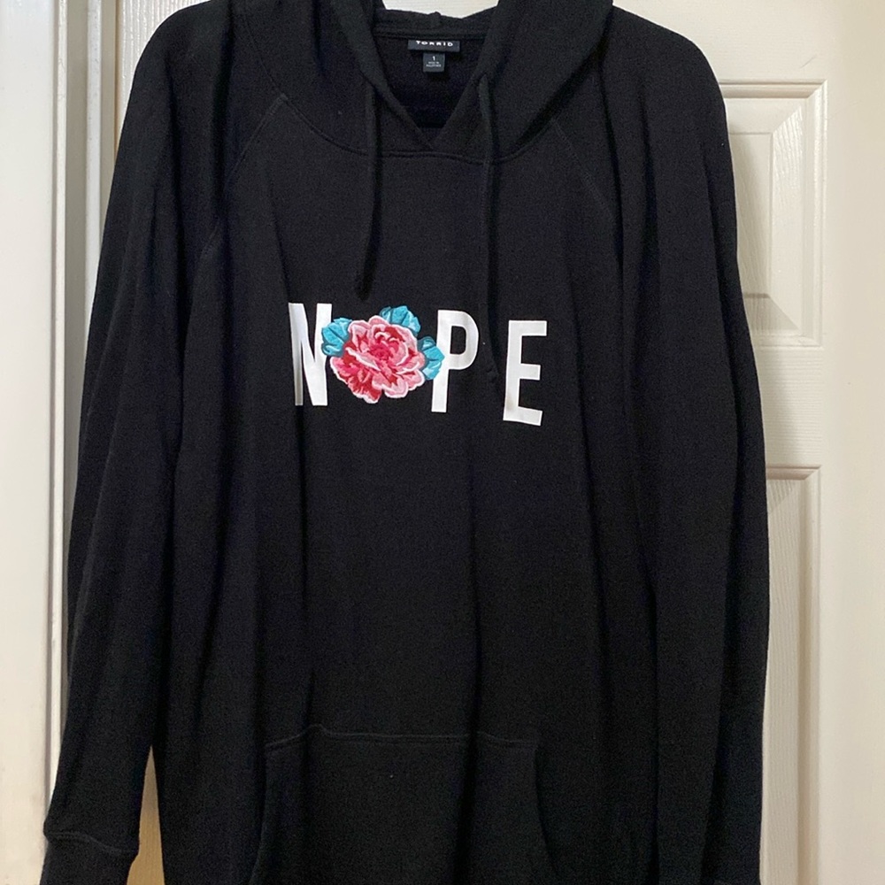 Black hoodie